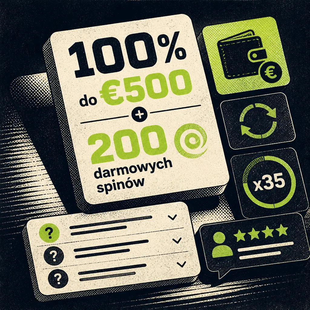 Wazamba Bonus — 100% do €500 + 200 darmowych spinów visual guide for Wazamba